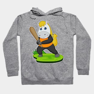 Horse Baseball Baseball bat Hoodie